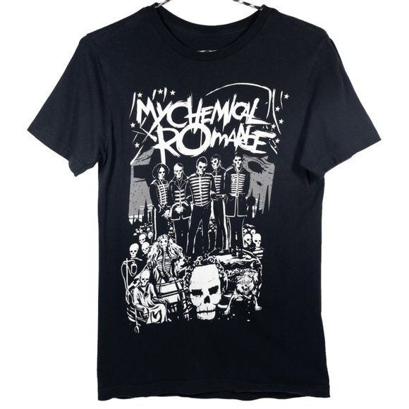 Tops - My Chemical Romance Black Parade Band Photo Graphic Tshirt Womens Size SMALL